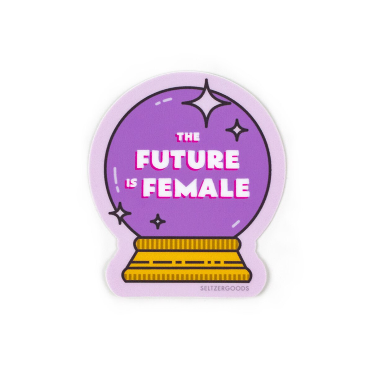 The Future Is Female Feminist Waterproof Laptop Sticker